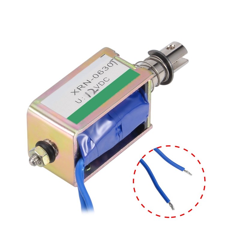 uxcell DC 12V 10N 10mm Stroke Push Pull Type Open