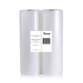 Food Vacuum Sealer Bags Embossed Pouches Package of Two Rolls Sous Vide (28 x 600 cm)