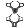 Car Steering Wheel Frame Cover Trim Sticker Decoration Carbon Fiber