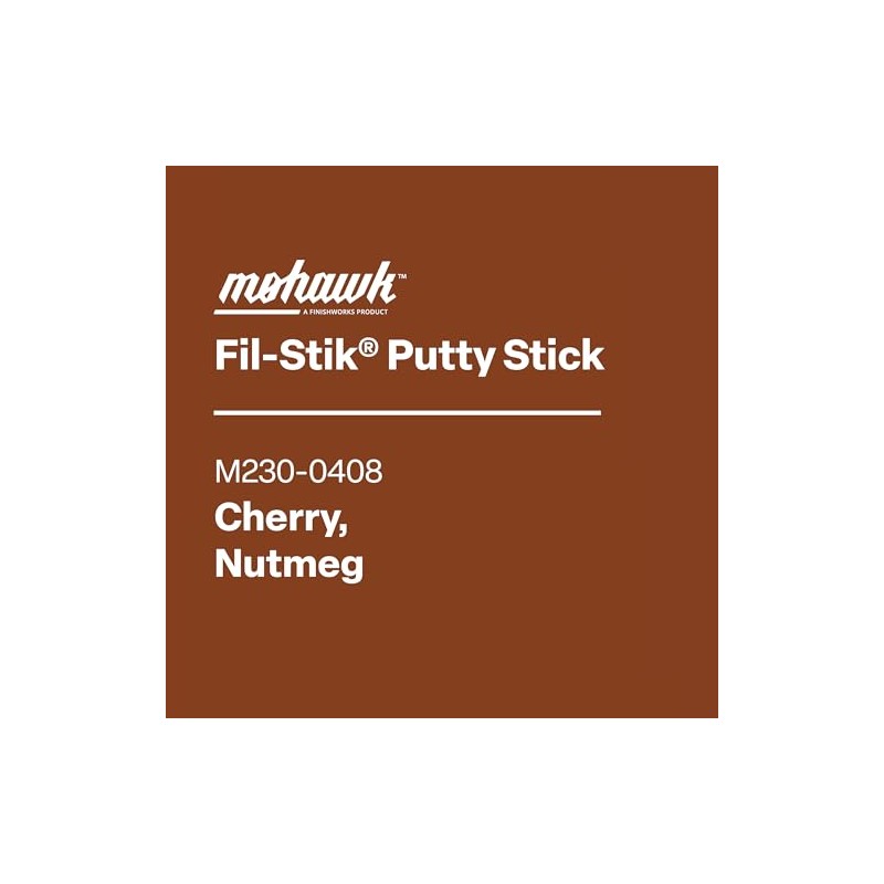 Mohawk Fil-Stik Wax Putty Stick for Wood Repair, Cherry/Nutmeg M230-0408,