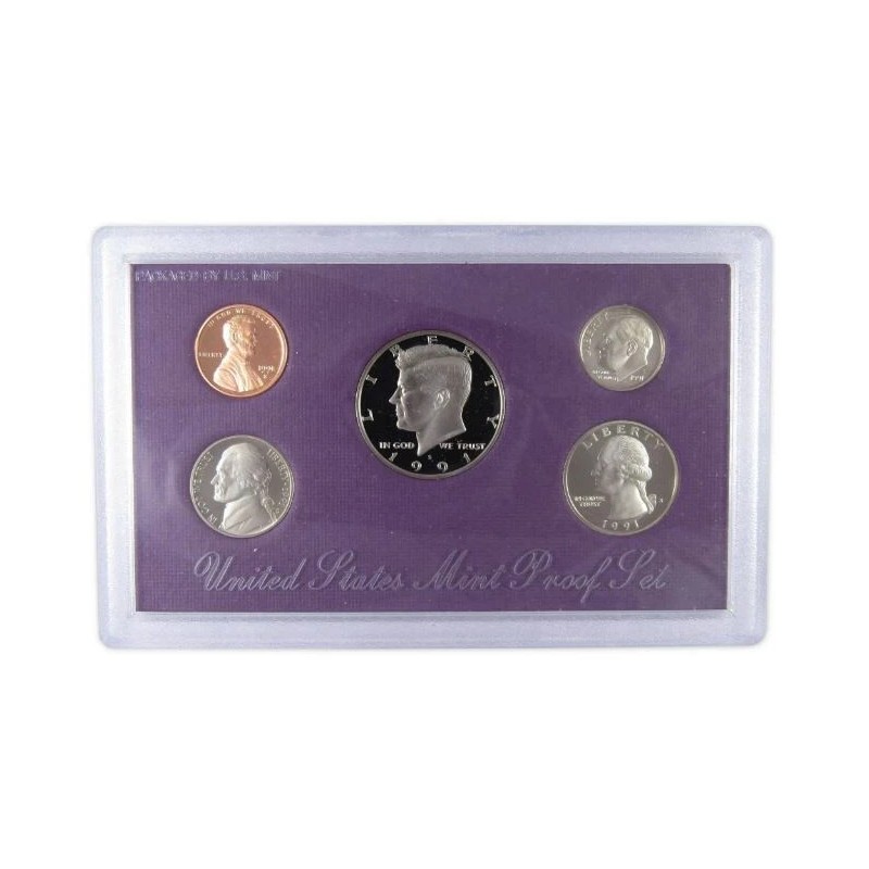 1991-S | US Mint Proof Set | 5 Coins |