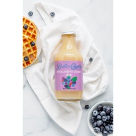 BUTTER COUNTRY Rich & Creamy Buttermilk Syrup | Huckleberry Cream Flavor | No Artificial Flavors, No Corn Syrup, Gluten-Free, rBST-Free Dairy | Syrup for Pancakes, Waffles & Desserts | 16 fl oz/1 Pack