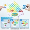 Afufu Tetra Tower Balance Game 48 Pieces, Tetris Balance Toy
