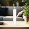 Mega Candles 1 pc Unscented Solid White Pillar Candles, Hand