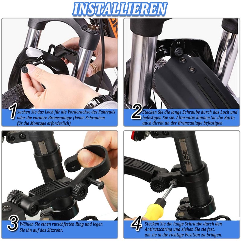Bike Mudguard Set Adjustable Full Cover Thicken Widen Bicycle Fenders