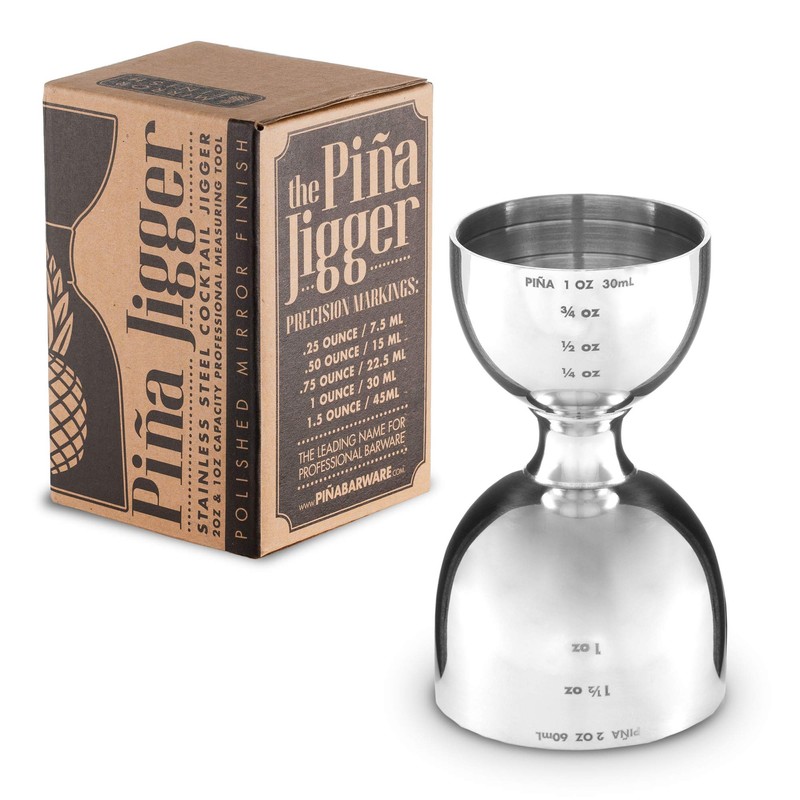 Piña Barware Stainless Steel Commercial 2oz. / 1oz. Bell Style