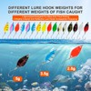 PUWOWYE Trout Spoon Set Trout Bait, 16 Pieces Artificial Bait
