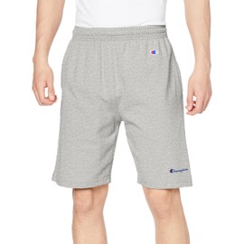Champion C3-X518 Men's Short Pants, 100% Cotton, Embroidered, Basic, oxford grey