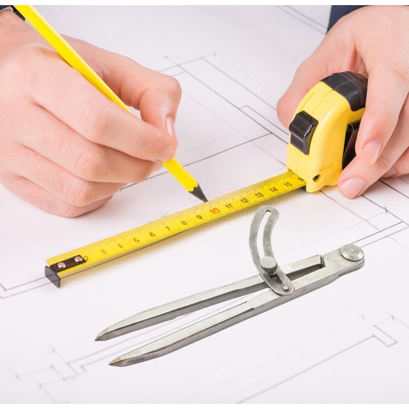 Molyorch Drawing Compass 200mm Carpenter Compass Wing Divider for Woodworking