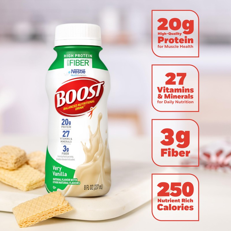 BOOST High Protein with Fiber Ready to Drink Complete Nutritional