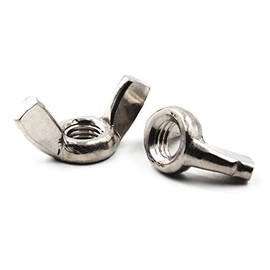 Acero inoxidable 304 Juego de tuerca de mariposa de mariposa, mano Twist Apriete hardware tuerca sujetadores piezas, M4
