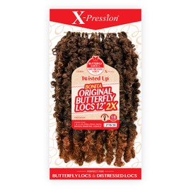 Outre Braids X-Pression Twisted Up 2X Bonita Original Butterfly Locs 12 Inch (1-pack, 1B)