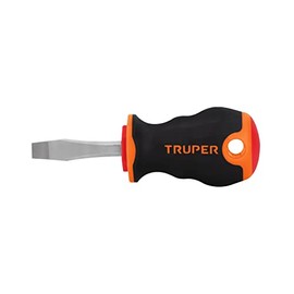 Truper DR-1/4X1-1/2B, Desarmador plano, mango Comfort Grip, 1/4" x 1 1/2"