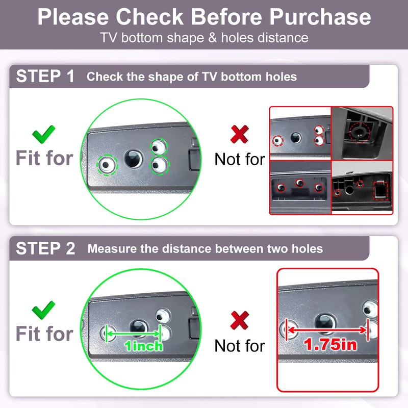 60 65 in TV Stand for LG TV Legs, for