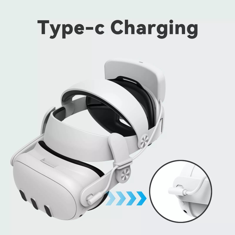 Sonicgrace Battery Pack Head Strap Compatible with Quest 3