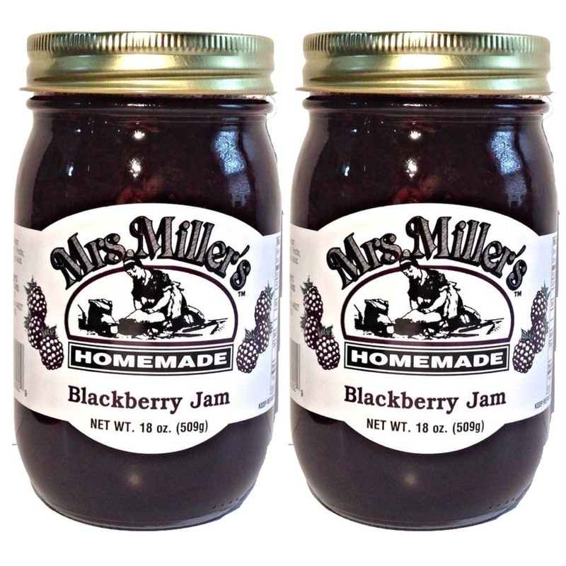 Mrs. Miller's Amish Homemade Blackberry Jam 18 oz/509g - 2