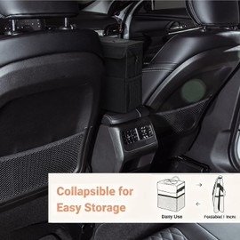 de Basura Automotrices Organizadora Impermeable Para Asiento Trasero Cubo De Basura Para Automóvil Para SUV Camión Viajes Diarios Y Carretera Salidas Fin Semana Conducción Urbana