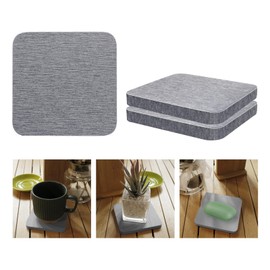 2PCS Water Absorbing Stone, SYOUACEND Water Absorbent Diatomite Coasters, Diatomaceous Earth Coaster, Bathroom Trays for Sink, Diatomaceous Trays Used for Hand Soaps & Cups & Drinks Bottles & Plants