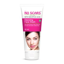 No Scar Aloevera Face Wash For Deep Cleansing | Clear Skin, Reduce Acne, Scars For Acne Prone Skin - Men & Women 60ml (Pack Of 1)
