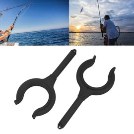 Pwshymi Marine-Ruderschloss, Zweiteiliger, Sicherer, Stabiler, Ergonomischer Ruderblock aus Kunststoff für Jollenyachten (Schwarz)