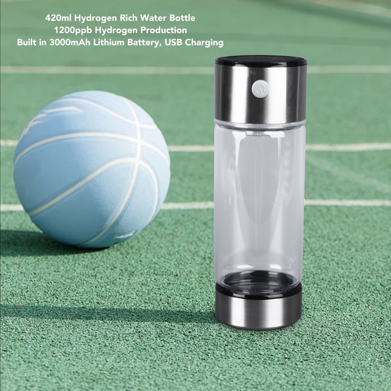 Hydrogen Rich Water Bottle USB Charging 420ml Portable Alkaline Water