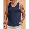 VOGSTART Men Hollow Out Tank Net Tops Summer Vest Solid
