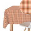 Martina Home Petit Vichy Orange 140 Round Tablecloth Teflon Confectioned