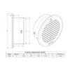 RDP Round Plastic Soffit/Under Eave Vent