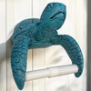 Sea Turtle Wall Mount Toilet Paper Roll Holder Rustic Nautical