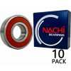 Nachi (Qty.10) 6203-2NSE9 CM NACHI Brand Rubber Seal Ball Bearing