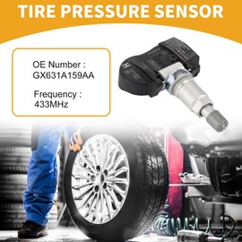 Partuto Tire Pressure Sensor No.GX631A159AA Car Inner Tire Pressure Monitoring Sensor for Land Rover Discovery Sport 2015-2020 Metal Rubber Plastic Black Durable