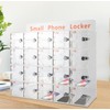 DHBREK 20 Slots Cell Phone Cabinet, Acrylic Cell Phone Locker