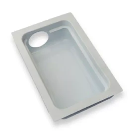 New Construction Solutions Construction Solutions DBX1000M White Dryer Box Metal w Trim Ring for 2x6 walls
