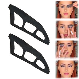 SDALU Eye Makeup Aid 2-Pack - Reusable Eyeshadow Assistant Stencils Kit, Professional Quick Guide Tools for Women & Beginners, Eyeliner & Eyeshadow Application Templates