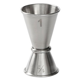 American Metalcraft JG1 Japanese-Style Jigger, Stainless Steel, 1/2 oz. x 1oz. Capacity, 1-3/4" Diameter x 2-3/4" Height (Pack of 12)