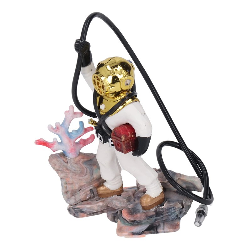 Diver Fish Aquarium Ornament Diver Air Action Aerating Diver Aquarium