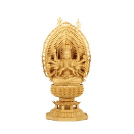 xiledu Thousand Hands Quan Yin Buddha Statue,Hand -Carved Solid Wood Kuan Yin Statue Home Office Zen Decor,Goddess Guan Yin Statue Feng Shui Decor
