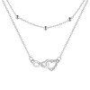 J.MUEN Infinity Necklaces for Women Girls,925 Sterling Silver Friendship Necklaces,Adjustable