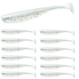 100 Pcs Fishing Soft Bait Swimbaits Lures Soft Plastic Fishing Lures Swim Baits Bass Lures (A)