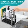 Sinnsally Kitchen Sponge Holder,2 Tier Sink Caddy Organizer with High