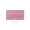 50Pack Sparkly Pink Disposable Face Masks, Cute Face Masks for