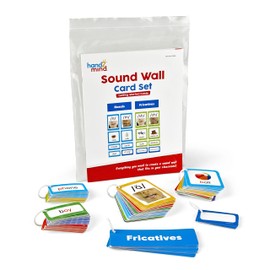 hand2mind Sound Wall Kit, Consciencia fonémica, Tabla fonémica, Sonidos de letras, Habla para niños, Materiales de logopedia, Fonética para jardín de infantes, Herramientas de logopedia (169 tarjetas)