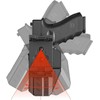 Level 2 OWB Paddle Holster, Auto Lock Quick Release Polymer