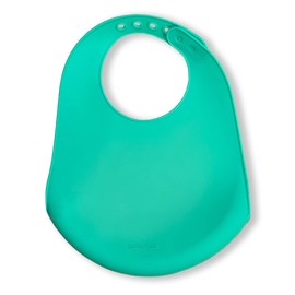 modern-twist Bucket-Bib 100% Food-Grade Silicone, Waterproof and Reusable, Sloth – Jungle Green