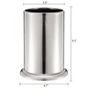 ZEAYEA 6 Pack Stainless Steel Straw Holder, Countertop Straw Dispenser,