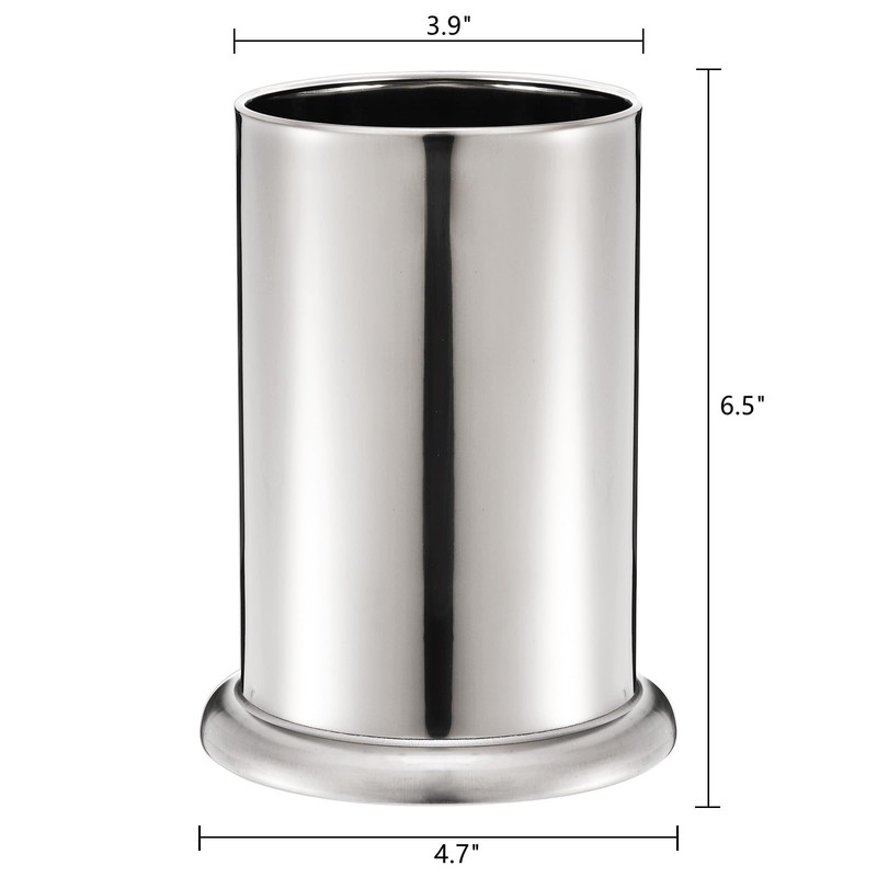 ZEAYEA 6 Pack Stainless Steel Straw Holder, Countertop Straw Dispenser,