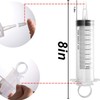 2 Pack Large Syringes, Large Plastic Garden Industrial Syringes for