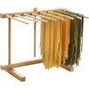 Bamboo Pasta Drying Rack with Transfer Wand and 12 Bars,