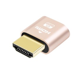 DTECH 4K HDMI Dummy Plug Display Emulator Headless Ghost Adapter Compatible with Windows Mac OSX Linux Support 4kx2k 2160P 1080p for Computer Desktop (fit-Headless, 1 Pack)