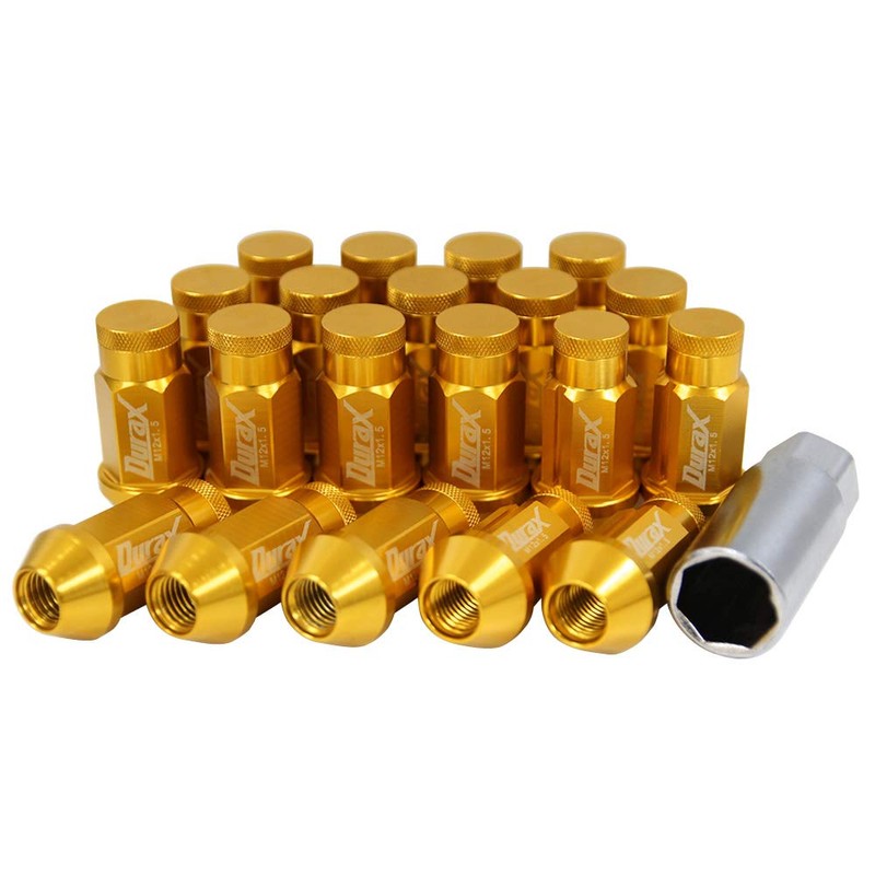 Durax Lightweight Aluminum Wheel Nut Racing Nut M12 P1.25 Bag